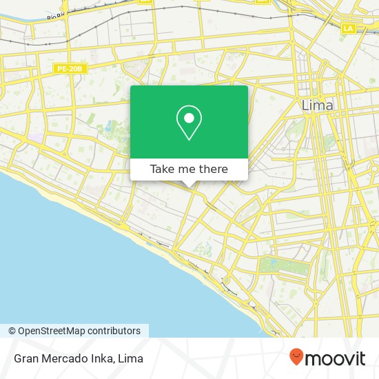 Gran Mercado Inka map