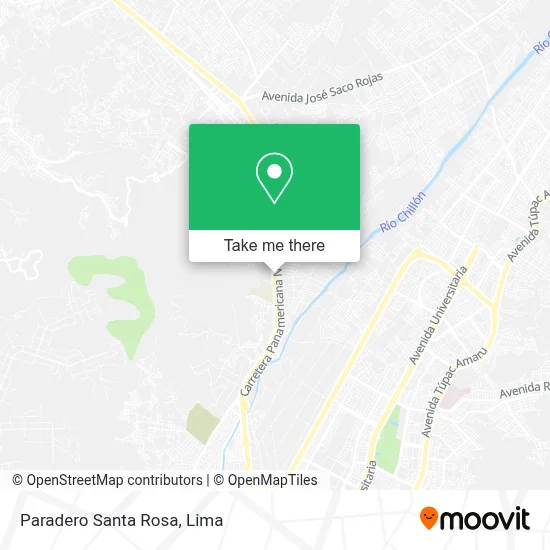 Paradero Santa Rosa map