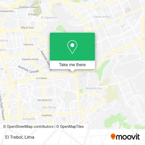 Mapa de El Trebol