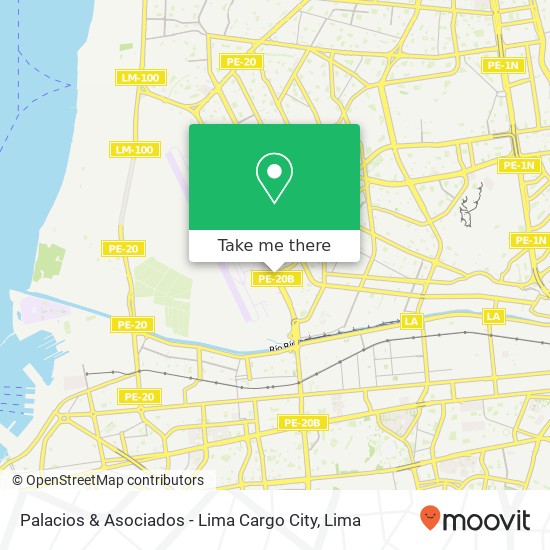 Palacios & Asociados - Lima Cargo City map