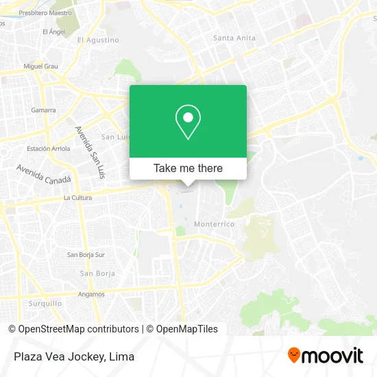 Mapa de Plaza Vea Jockey