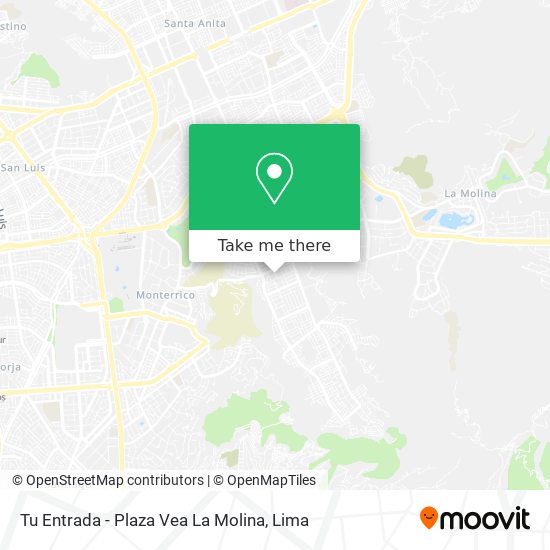 Tu Entrada -  Plaza Vea La Molina map