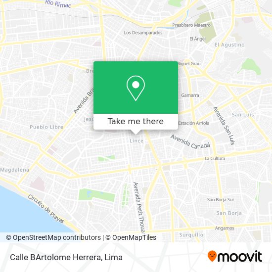 Calle BArtolome Herrera map