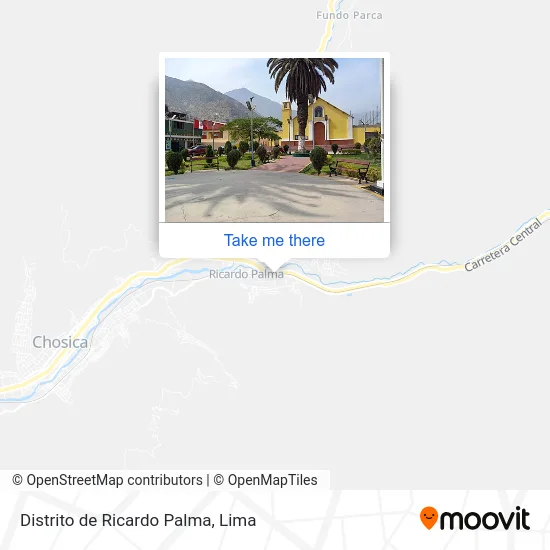 Distrito de Ricardo Palma map