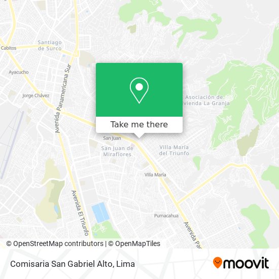 Comisaria San Gabriel Alto map