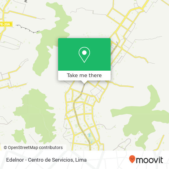 Edelnor - Centro de Servicios map