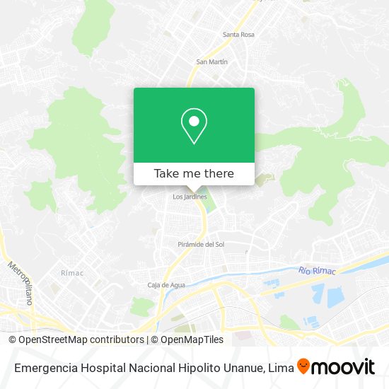 Mapa de Emergencia Hospital Nacional Hipolito Unanue