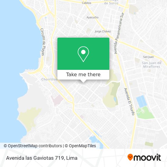 Mapa de Avenida las Gaviotas 719