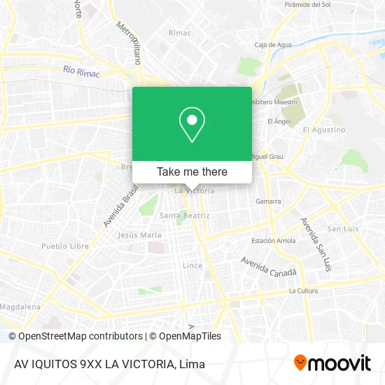 Mapa de AV  IQUITOS 9XX  LA VICTORIA