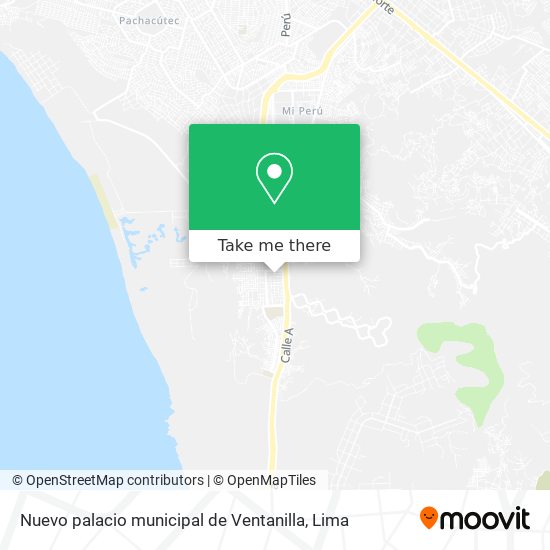 Nuevo palacio municipal de Ventanilla map