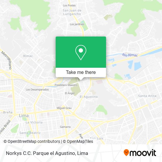 Norkys C.C. Parque el Agustino map