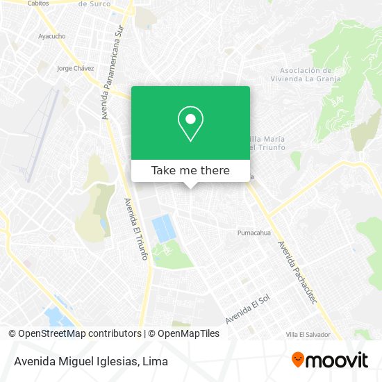 Avenida Miguel Iglesias map