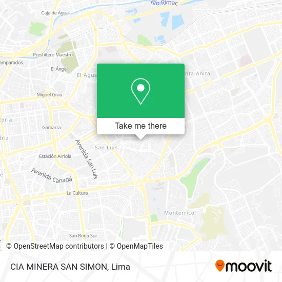 Mapa de CIA MINERA SAN SIMON