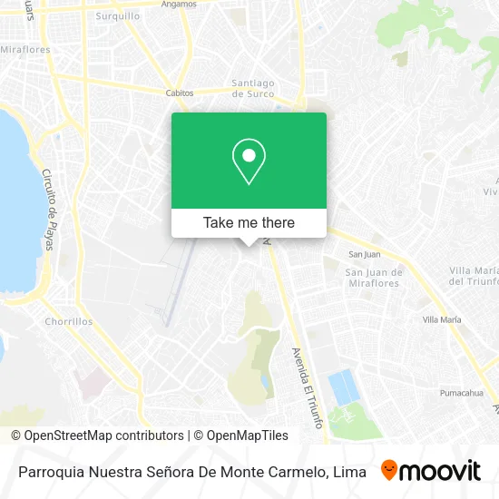 Mapa de Parroquia Nuestra Señora De Monte Carmelo
