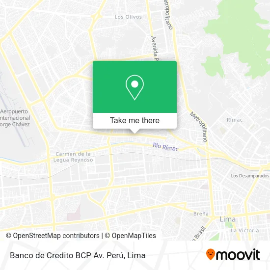 Banco de Credito BCP Av. Perú map