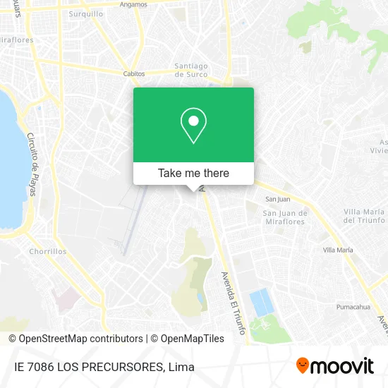 Mapa de IE 7086 LOS PRECURSORES