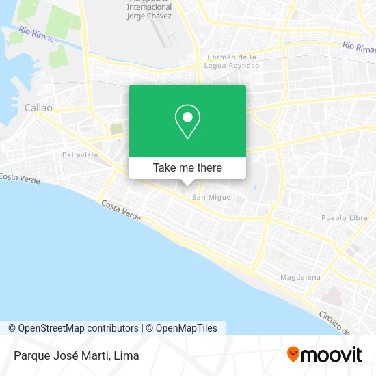 Parque José Marti map
