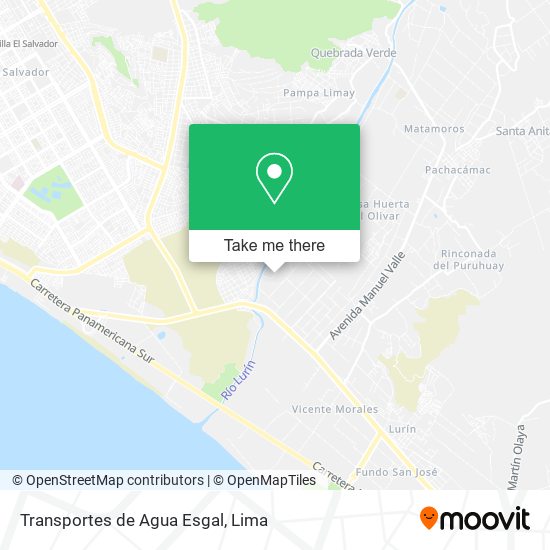 Transportes de Agua Esgal map