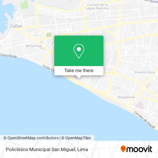 Policlínico Municipal San Miguel map