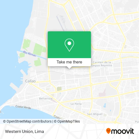 Western Union map