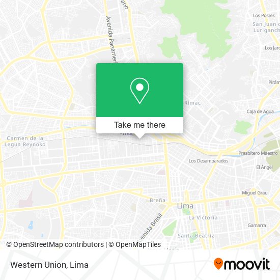 Western Union map