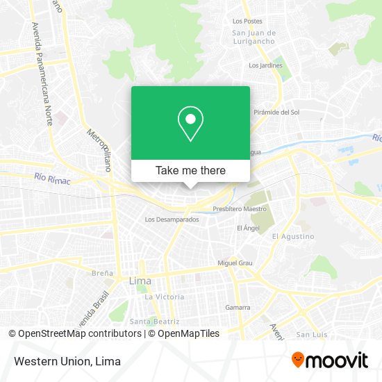 Western Union map