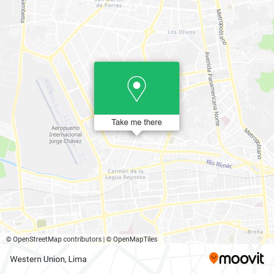 Western Union map