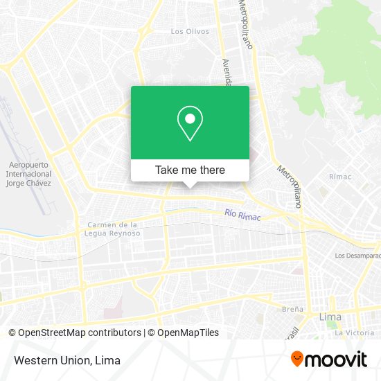 Western Union map