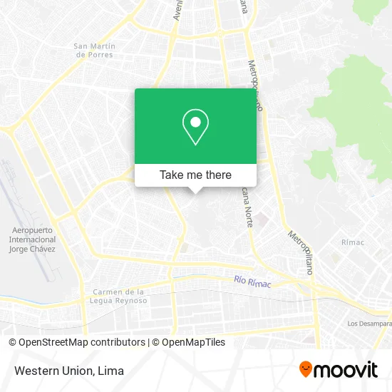 Western Union map