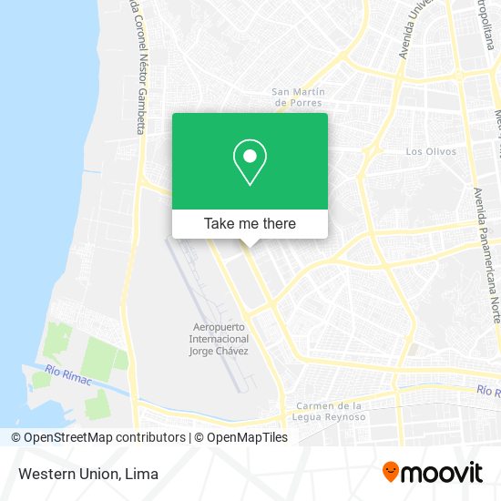 Western Union map