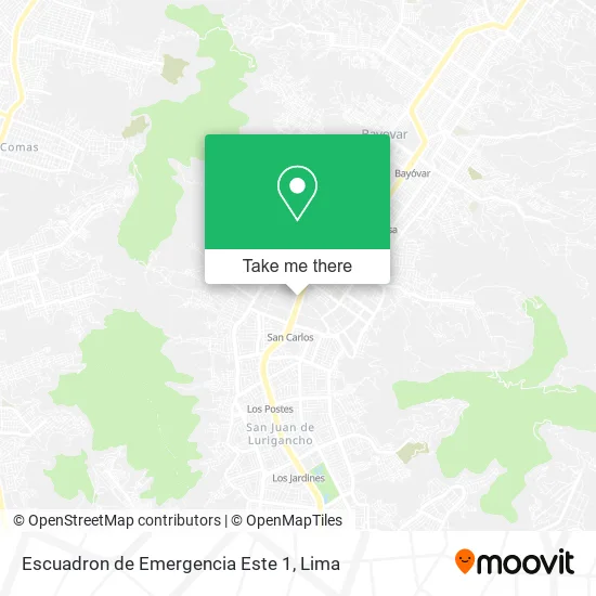 Mapa de Escuadron de Emergencia Este 1