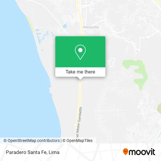 Mapa de Paradero Santa Fe