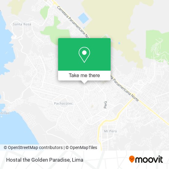 Mapa de Hostal the Golden Paradise