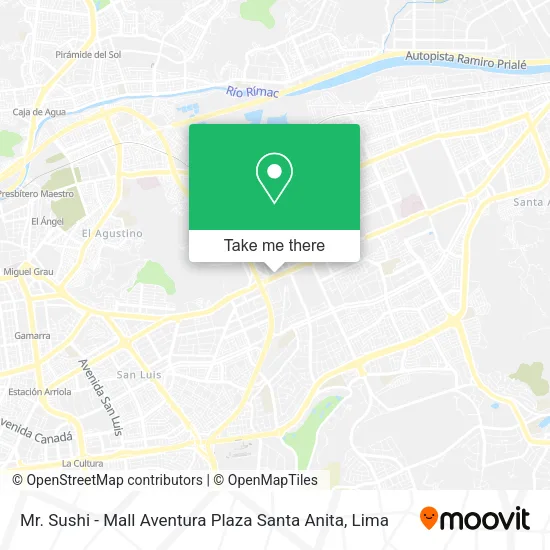 Mr. Sushi - Mall Aventura Plaza Santa Anita map