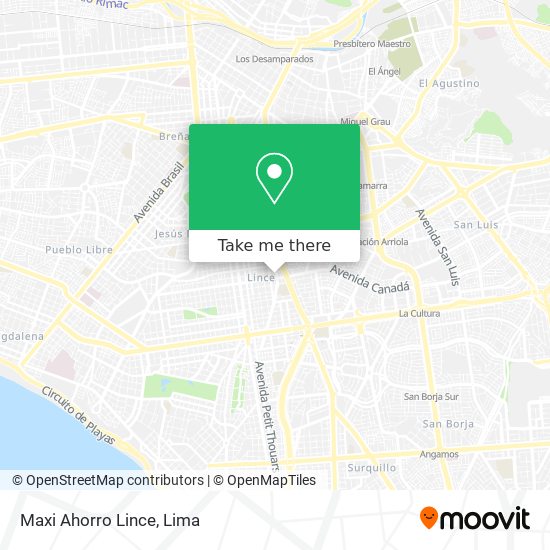 Maxi Ahorro Lince map