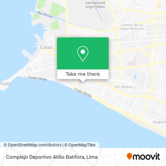Complejo Deportivo Atilio Batifora map