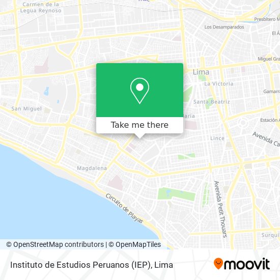 Instituto de Estudios Peruanos (IEP) map