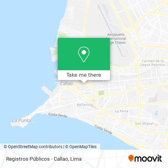 Registros Públicos - Callao map
