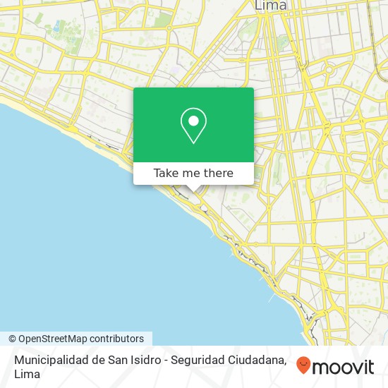 Municipalidad de San Isidro - Seguridad Ciudadana map