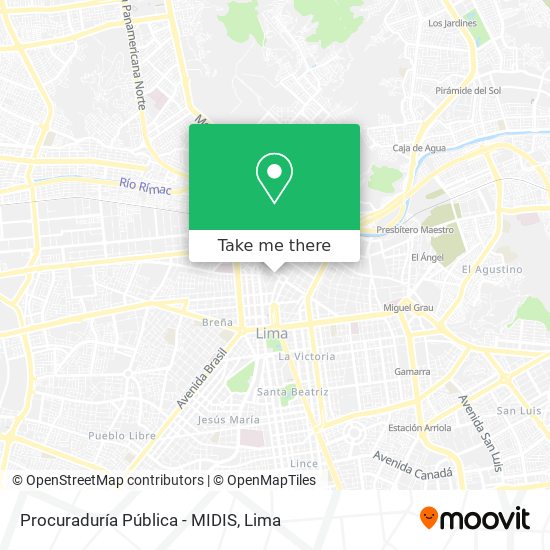 Procuraduría Pública - MIDIS map