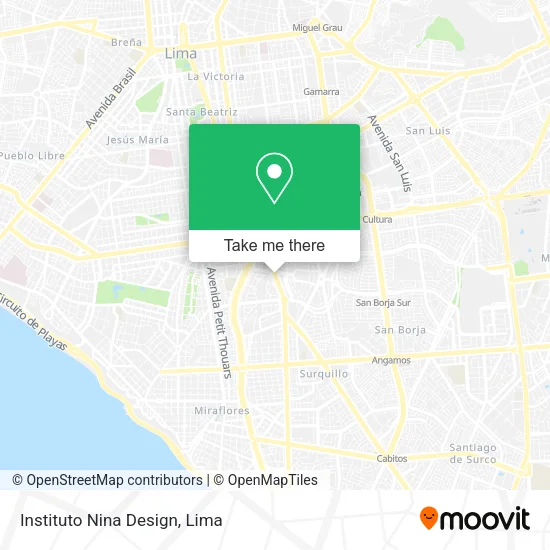 Mapa de Instituto Nina Design