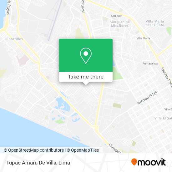 Tupac Amaru De Villa map