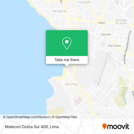 Malecon Costa Sur 400 map