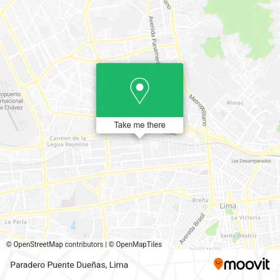 Paradero Puente Dueñas map