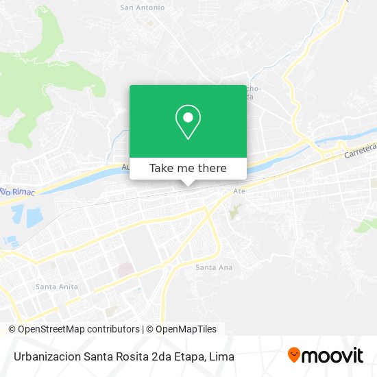 Mapa de Urbanizacion Santa Rosita 2da Etapa