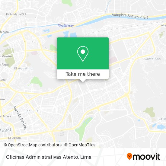 Oficinas Administrativas Atento map