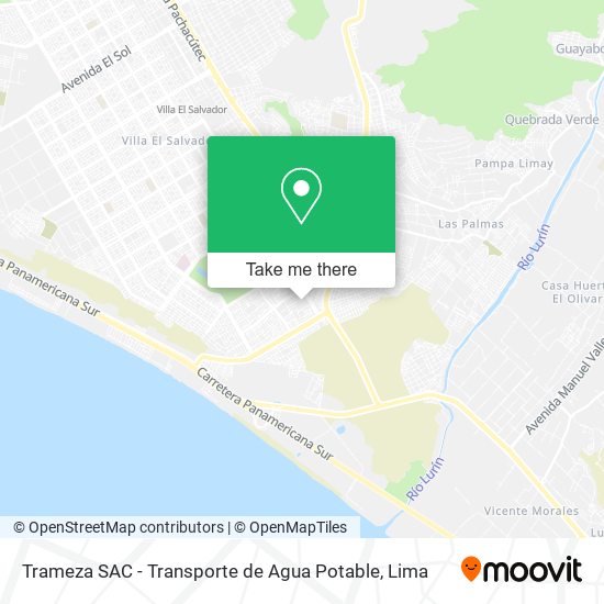 Mapa de Trameza SAC - Transporte de Agua Potable