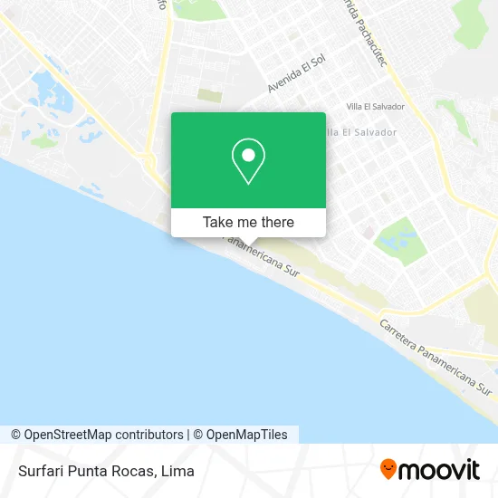 Surfari Punta Rocas map