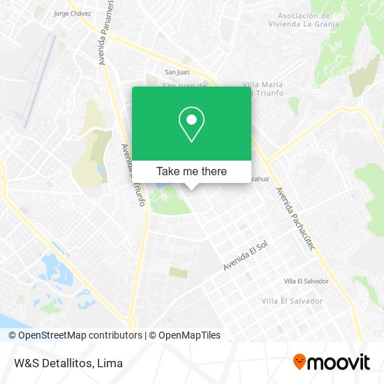 Mapa de W&S Detallitos