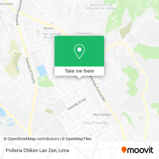 Pollería Chiken Lan Zen map